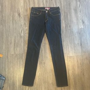 H&M SQIN vintage low rise dark wash skinny jeans (size 27)